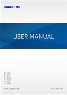 Samsung Galaxy Tab S8 manual. Tablet Instructions.